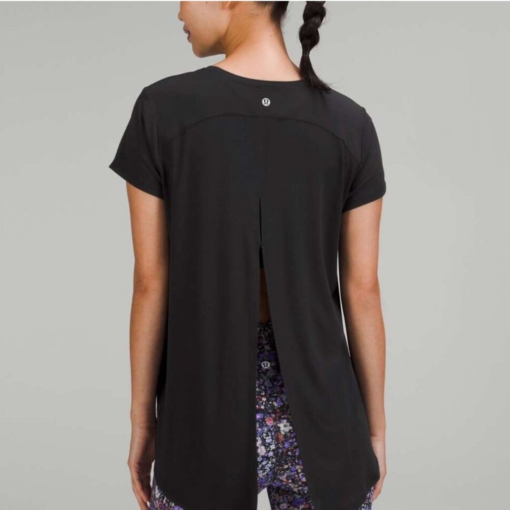Black Women's Top with Back Knot Detail